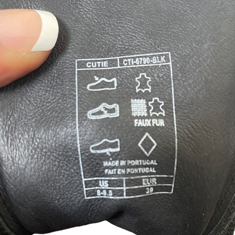 Taos CutieWomen’s Black Leather Hiking Gorpcore Size 8.5 - Picture 12 of 12